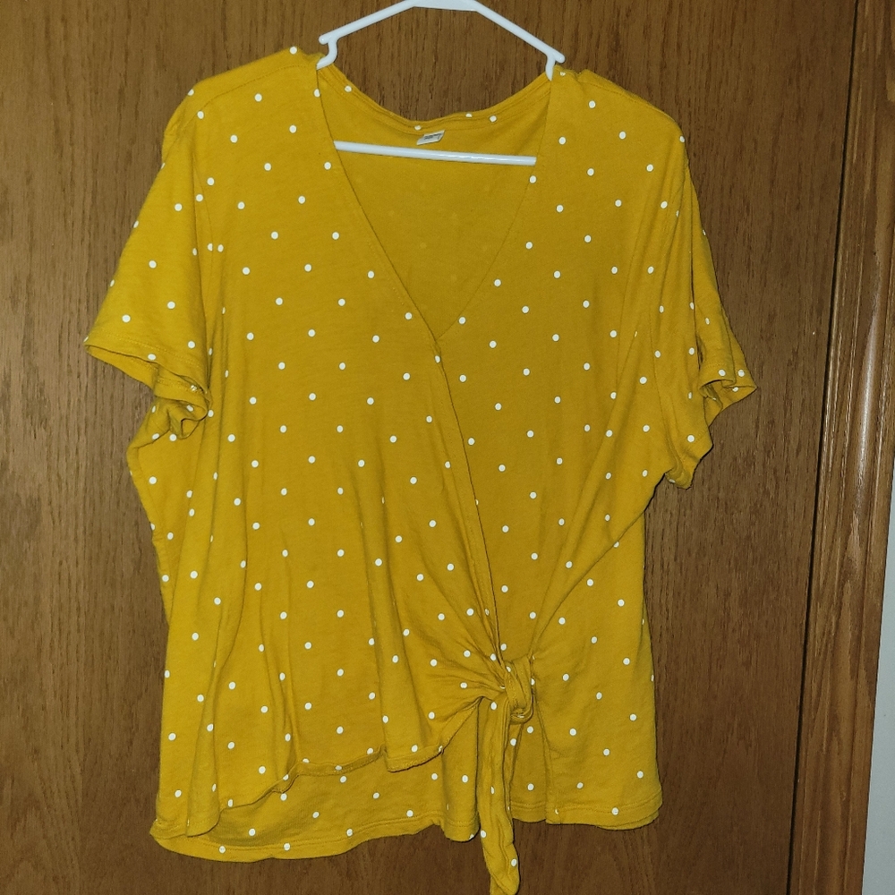 XXL Yellow Polka Wrap